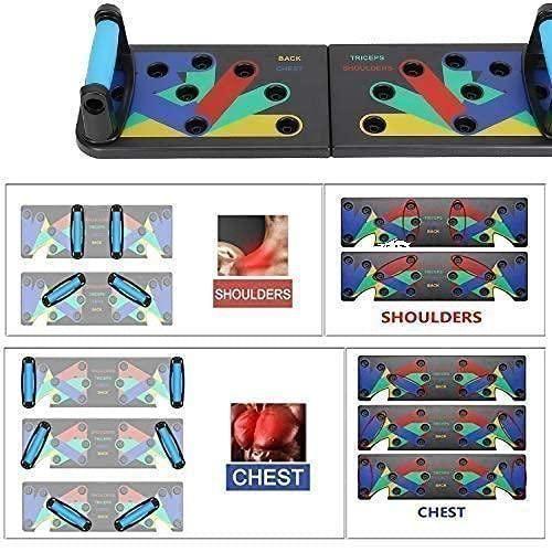 14-in-1 Color-Coded Push Up Board