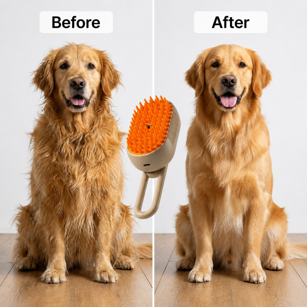 3-in-1 Steam Grooming Brush for Pets