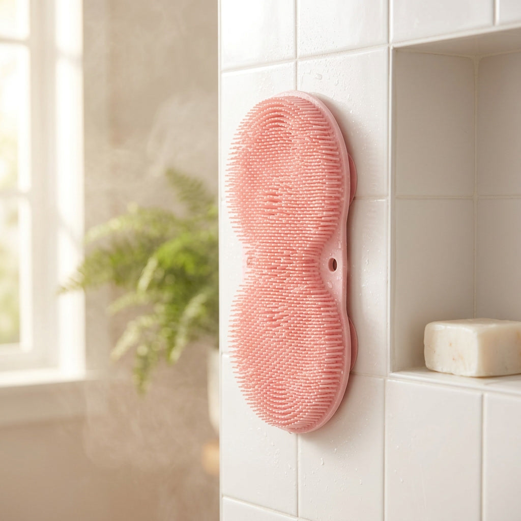 Silicone Bath & Foot Scrubber — Exfoliate, Clean & Massage